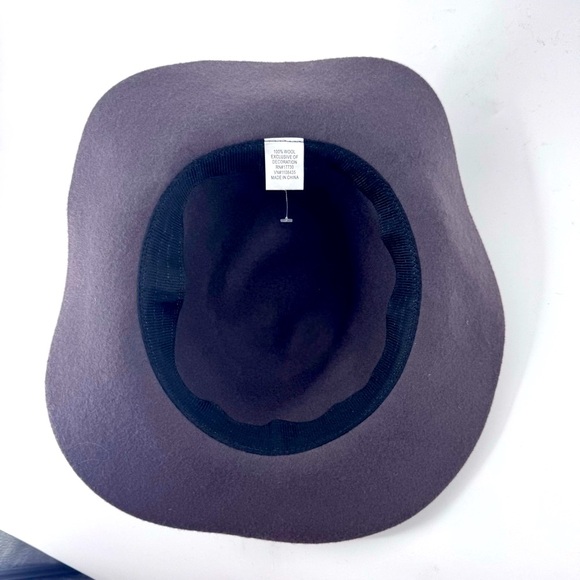 Unbranded 100% Wool Light Purple Wide-Brimmed Floppy Hat with Ribbon - Picture 6 of 7